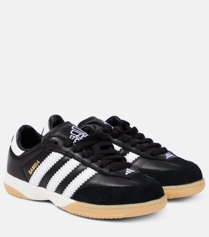 buy designer Adidas Samba Millenium leather sneakers in black