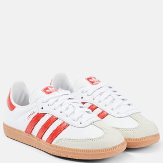 buy designer Adidas Samba OG leather sneakers in white