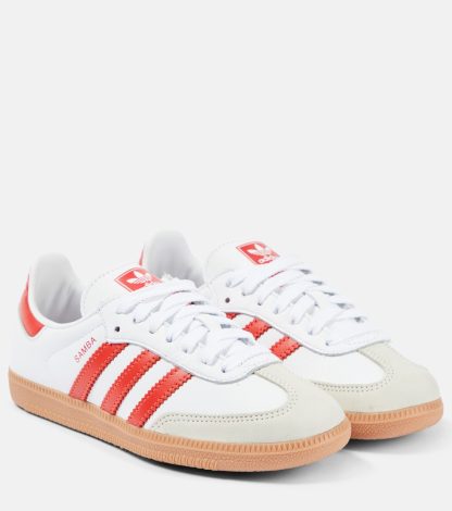 buy designer Adidas Samba OG leather sneakers in white