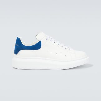 buy designer Alexander McQueen Oversized leather sneakers in white