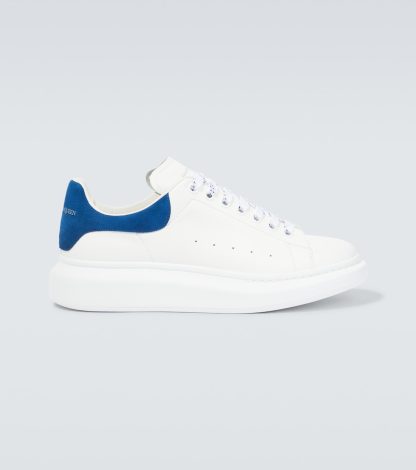 buy designer Alexander McQueen Oversized leather sneakers in white