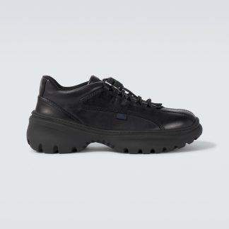 buy designer Burberry Leather sneakers in black