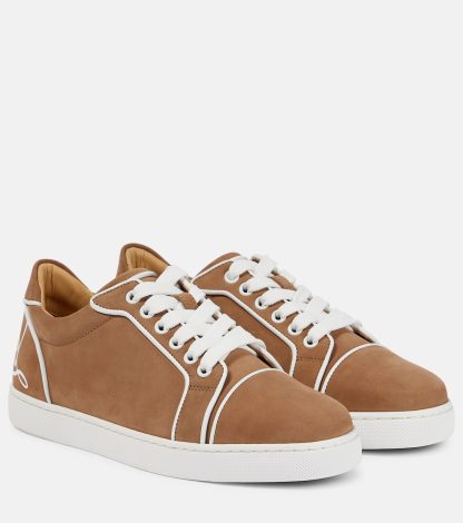 buy designer Christian Louboutin Fun Viera leather sneakers in beige