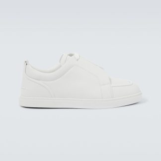 buy designer Christian Louboutin Jimmy leather sneakers in white