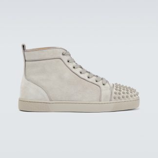 buy designer Christian Louboutin Louis Spikes Orlato sneakers in neutrals