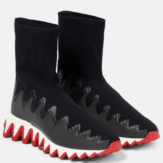 buy designer Christian Louboutin Sharky Sock sneakers in black