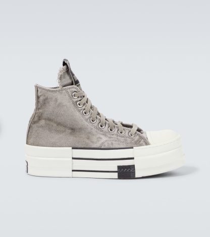 buy designer DRKSHDW by Rick Owens x Converse DBL DRKSTAR Chuck 70 sneakers in grey