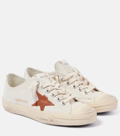 buy designer Golden Goose V-Star 2 leather sneakers in white