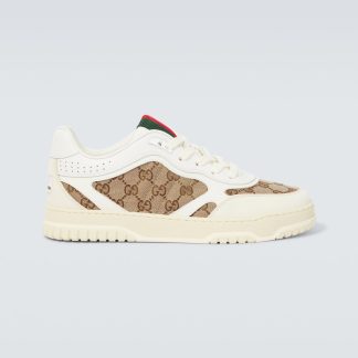 buy designer Gucci Gucci Re-Web GG canvas sneakers in white