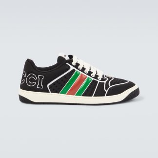 buy designer Gucci Screener logo sneakers in black