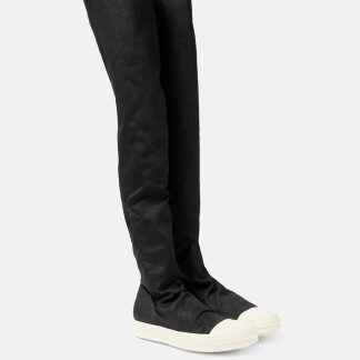 buy designer Rick Owens Denim over-the-knee sneakers in black