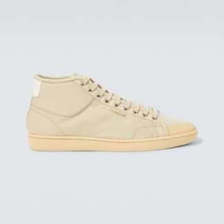 buy designer Saint Laurent Court Classic SL/39 canvas sneakers in beige