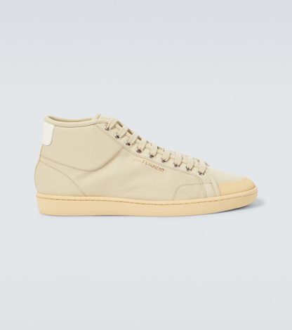 buy designer Saint Laurent Court Classic SL/39 canvas sneakers in beige