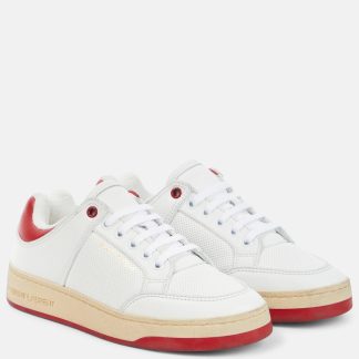 buy designer Saint Laurent SL/61 leather sneakers in white