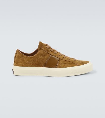 buy designer Tom Ford Cambridge suede sneakers in brown