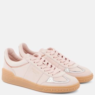 buy designer Valentino Garavani Upvillage leather sneakers in pink