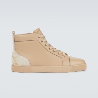 buy luxury Christian Louboutin Fun Louis sneakers in beige