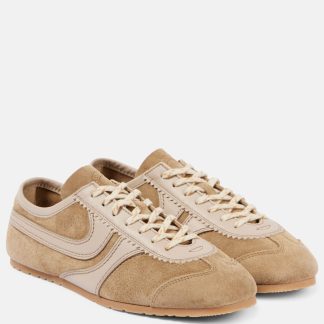 buy luxury Dries van Noten Suede and leather sneakers in beige