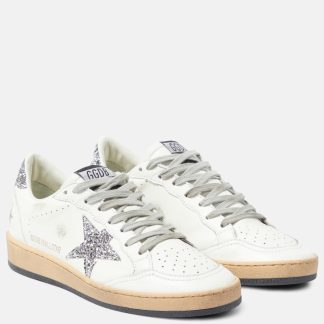 buy luxury Golden Goose Ball Star leather sneakers in white