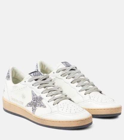 buy luxury Golden Goose Ball Star leather sneakers in white