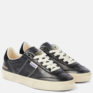 buy luxury Golden Goose Soul-Star leather sneakers in black