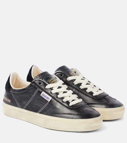 buy luxury Golden Goose Soul-Star leather sneakers in black