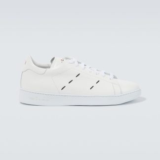 buy luxury Kiton Leather sneakers in white