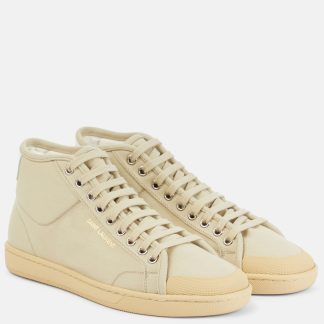 buy luxury Saint Laurent Court Classic SL/39 canvas sneakers in beige