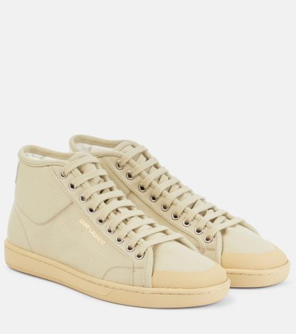 buy luxury Saint Laurent Court Classic SL/39 canvas sneakers in beige