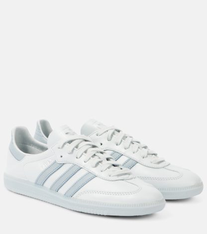 cheap designer Adidas Samba Decon leather sneakers in white