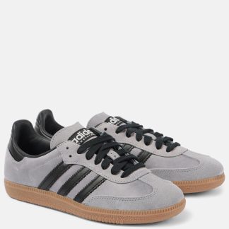 cheap designer Adidas Samba OG suede sneakers in grey