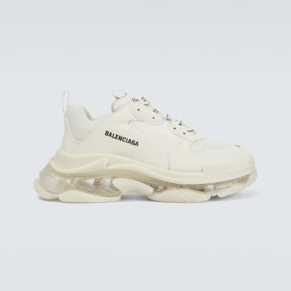 cheap designer Balenciaga Triple S sneakers in white