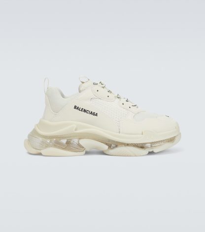 cheap designer Balenciaga Triple S sneakers in white