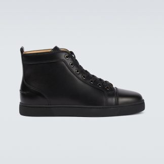 cheap designer Christian Louboutin Louis sneakers in black