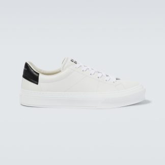 cheap designer Givenchy City Sport leather sneakers in white