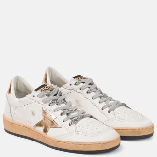 cheap designer Golden Goose Ball Star leather sneakers in white