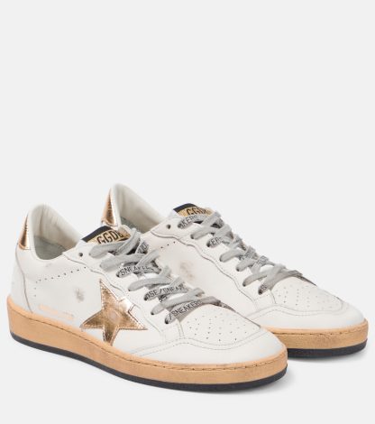 cheap designer Golden Goose Ball Star leather sneakers in white