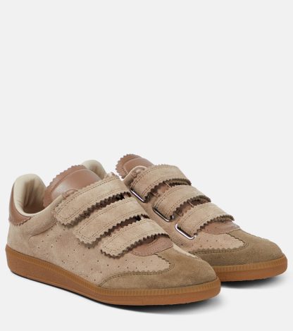 cheap designer Isabel Marant Beth suede low-top sneakers  in brown