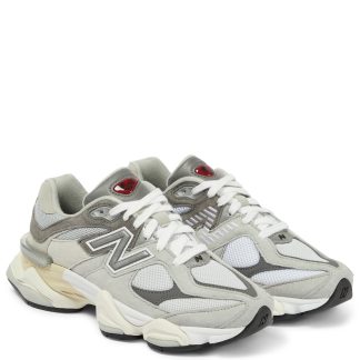 cheap designer New Balance 9060 suede sneakers in grey