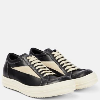 cheap designer Rick Owens Vintage leather sneakers in black