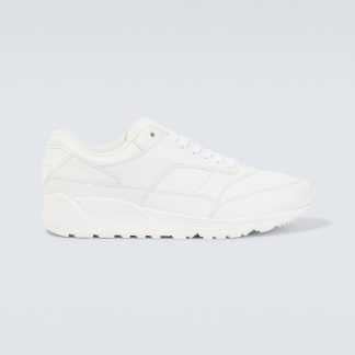 cheap designer Saint Laurent Leather sneakers in white