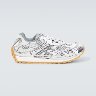 cheap luxury Bottega Veneta Orbit sneakers in silver