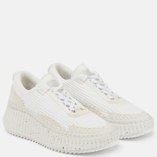 cheap luxury Chloé Nama sneakers in white