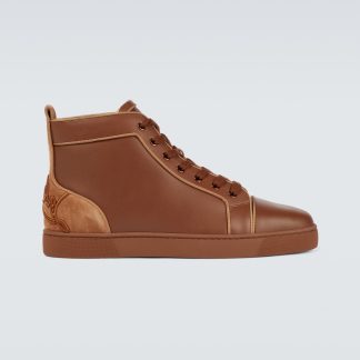 cheap luxury Christian Louboutin Fun Louis sneakers in brown