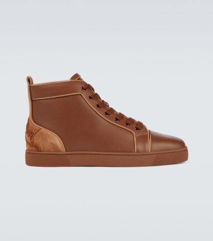 cheap luxury Christian Louboutin Fun Louis sneakers in brown