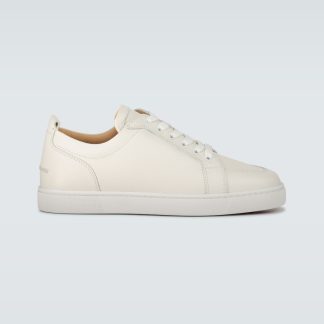 cheap luxury Christian Louboutin Rantulow leather sneakers in white