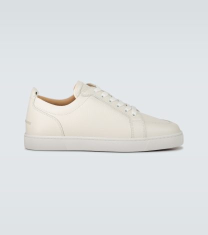 cheap luxury Christian Louboutin Rantulow leather sneakers in white