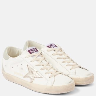 cheap luxury Golden Goose Super Star leather sneakers in white