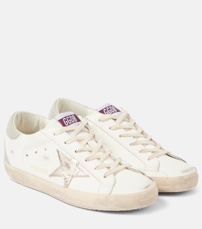 cheap luxury Golden Goose Super Star leather sneakers in white