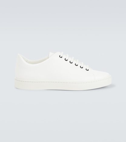 cheap luxury Manolo Blahnik Semanado leather sneakers in white